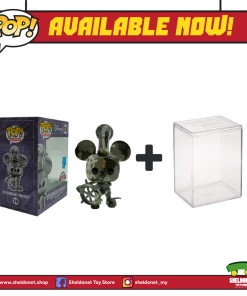 FUNKO Pop! Disney (Artist Series): Mickey Mouse - Steamboat Willie With Choice Of Pop! Protector (Exclusive)