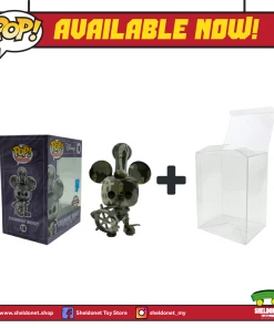 FUNKO Pop! Disney (Artist Series): Mickey Mouse - Steamboat Willie With Choice Of Pop! Protector (Exclusive)