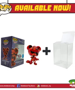 FUNKO Pop! Disney (Artist Series): Mickey Mouse - Firefighter Mickey With Choice Of Pop! Protector (Exclusive)