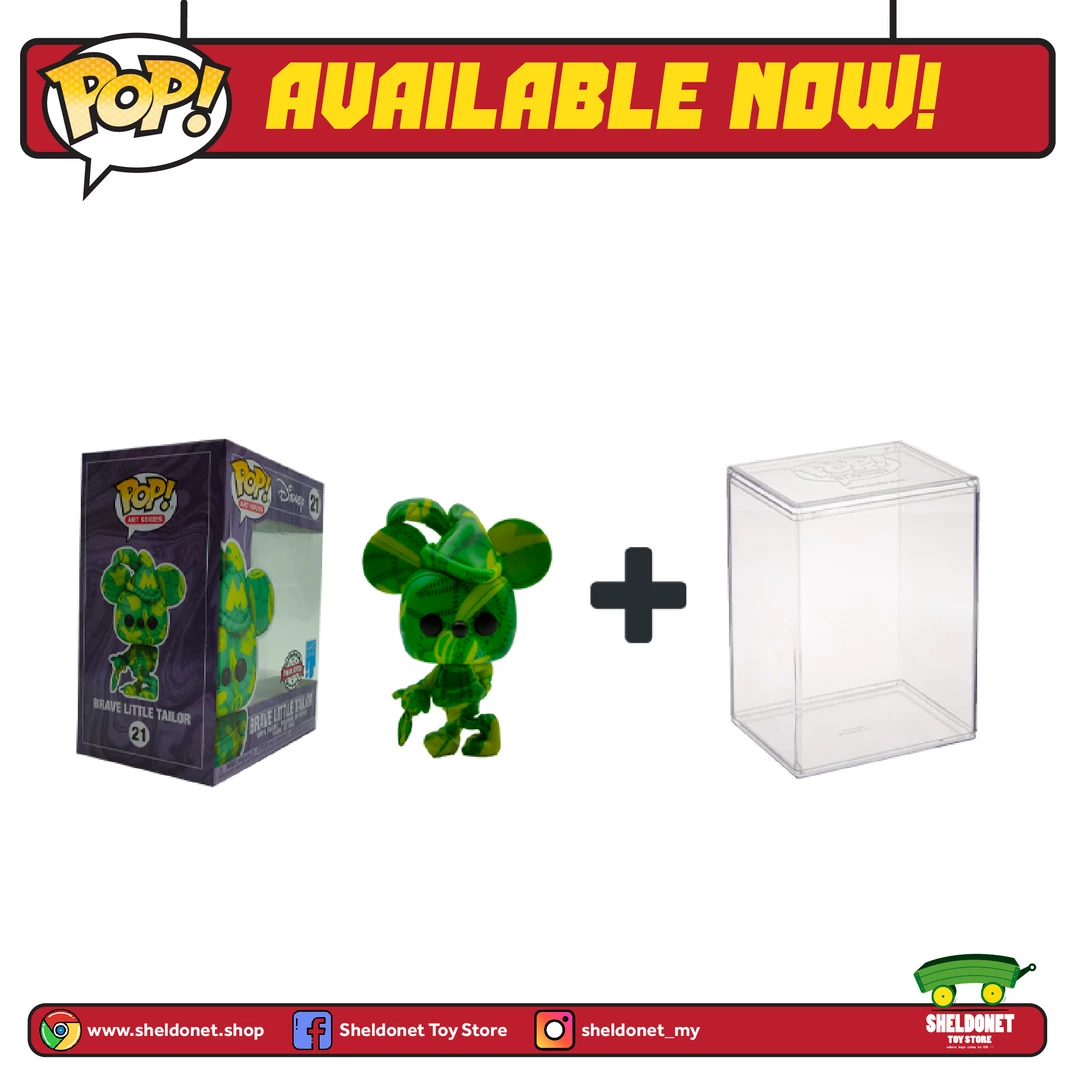 FUNKO Pop! Disney (Artist Series): Mickey Mouse - Brave Little Tailor With Choice Of Pop! Protector (Exclusive) 5 FUNKO Pop! Disney (Artist Series): Mickey Mouse - Brave Little Tailor With Choice Of Pop! Protector (Exclusive)