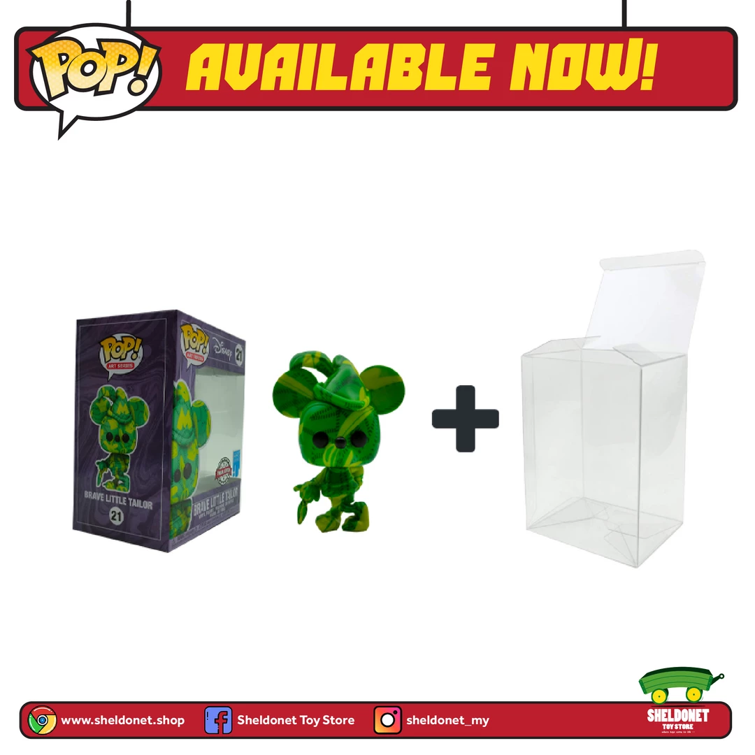 FUNKO Pop! Disney (Artist Series): Mickey Mouse - Brave Little Tailor With Choice Of Pop! Protector (Exclusive) 4 FUNKO Pop! Disney (Artist Series): Mickey Mouse - Brave Little Tailor With Choice Of Pop! Protector (Exclusive)