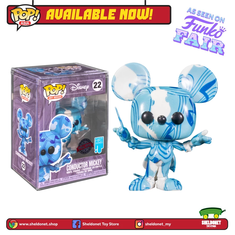 FUNKO Pop! Disney (Artist Series): Mickey Mouse - Conductor Mickey With Choice Of Pop! Protector (Exclusive) 3 FUNKO Pop! Disney (Artist Series): Mickey Mouse - Conductor Mickey With Choice Of Pop! Protector (Exclusive)