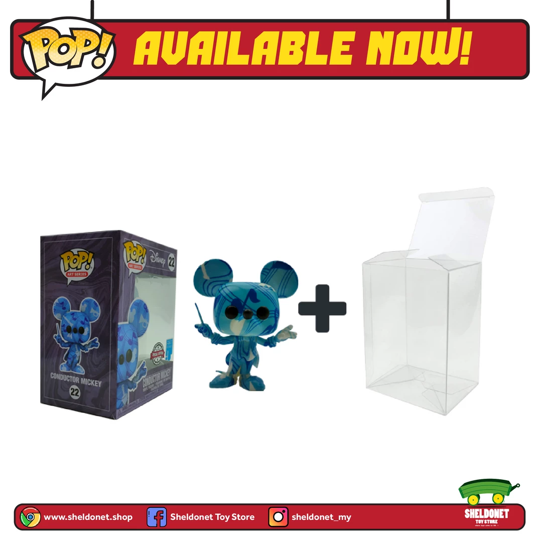 FUNKO Pop! Disney (Artist Series): Mickey Mouse - Conductor Mickey With Choice Of Pop! Protector (Exclusive) 4 FUNKO Pop! Disney (Artist Series): Mickey Mouse - Conductor Mickey With Choice Of Pop! Protector (Exclusive)