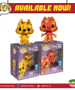 FUNKO Pop! Disney (Artist Series): Treasures From The Vault - Chip And Dale With Choice Of Pop! Protector (Set Of 2) [Exclusive]