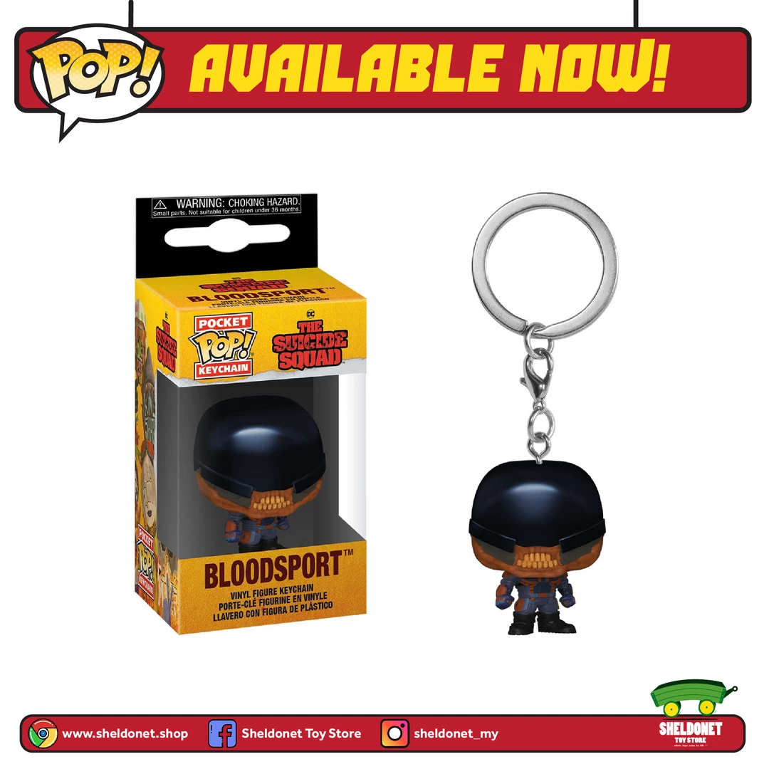FUNKO Pocket Pop! Keychain: The Suicide Squad - Bloodsport 3 FUNKO Pocket Pop! Keychain: The Suicide Squad - Bloodsport