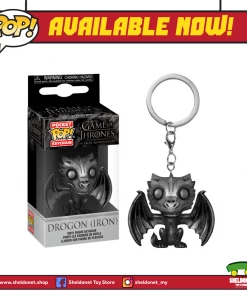 FUNKO Pocket Pop! Keychain: Game Of Thrones [10th Anniversary] - Drogon (Iron)