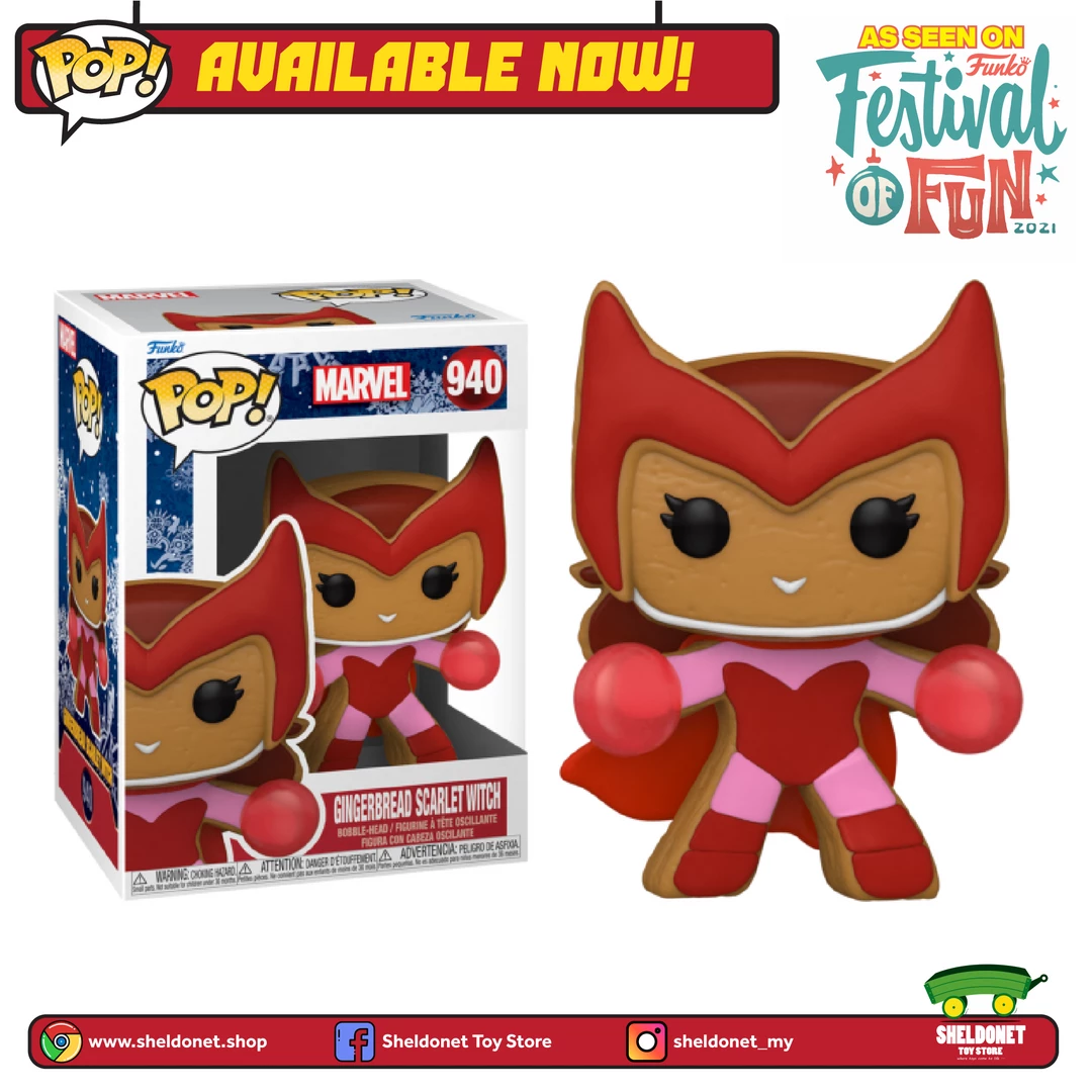 FUNKO Pop! Marvel: Holiday - Scarlet Witch (Gingerbread Man) 3 FUNKO Pop! Marvel: Holiday - Scarlet Witch (Gingerbread Man)