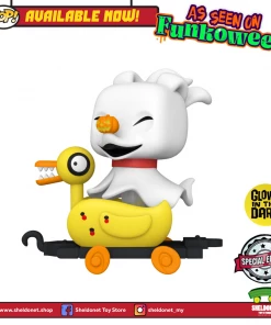 FUNKO [IN-STOCK] Pop! Trains: Nightmare Before Christmas - Zero In Duck Cart (Glow In The Dark) [Exclusive]