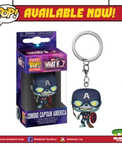 FUNKO Pocket Pop! Keychain: What If…? - Zombie Captain America