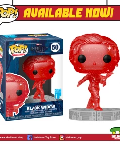 FUNKO Pop! Artist Series: Infinity Saga - Black Widow (Red) With Pop! Protector