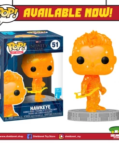 FUNKO Pop! Artist Series: Infinity Saga - Hawkeye (Orange) With Pop! Protector