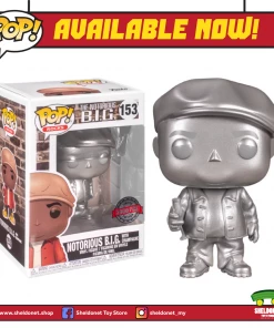 FUNKO Pop! Rocks: Notorious B.I.G - Notorious B.I.G With Champagne [Platinum Metallic] [Exclusive]