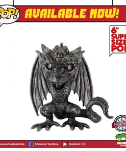 FUNKO Pop! TV: Game Of Thrones [10th Anniversary] - Rhaegal (Iron) 6" Inch [Exclusive]