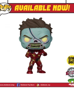 FUNKO Pop! Marvel: What If…? - Zombie Iron Man (Glow In The Dark) [Exclusive]