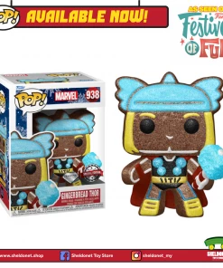 FUNKO Pop! Marvel: Holiday - Thor (Gingerbread Man) [Diamond Glitter] [Exclusive]