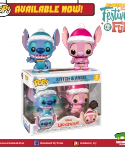 FUNKO Pop! Disney: Lilo And Stitch - Winter Stitch & Angel [2-Pack] [Exclusive]