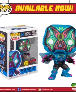 FUNKO Pop! Heroes: Batman - Blue Beetle (Dia De Los Muertos) (Glow In The Dark) [Exclusive]
