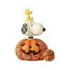 Enesco : Peanuts By Jim Shore - Snoopy Woodstock In Pumpkin