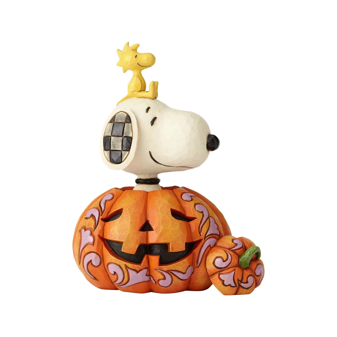 Enesco : Peanuts By Jim Shore - Snoopy Woodstock In Pumpkin 3 Enesco : Peanuts By Jim Shore - Snoopy Woodstock In Pumpkin