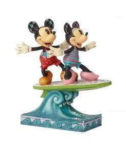 Enesco : Disney Traditions - Minnie And Mickey Surfboard
