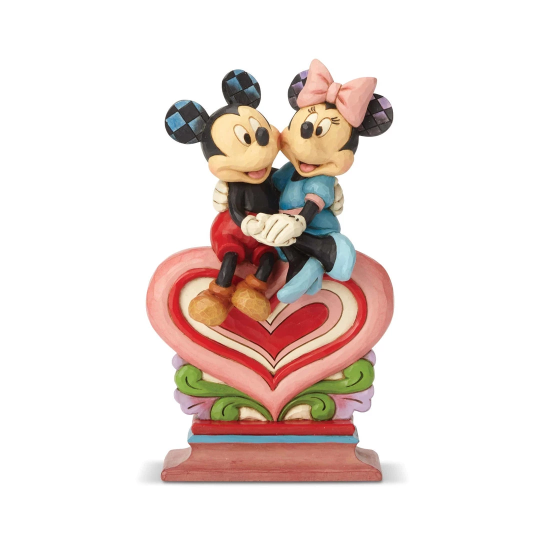 Enesco : Disney Traditions - Mickey Minnie Sitting On Heart 3 Enesco : Disney Traditions - Mickey Minnie Sitting On Heart