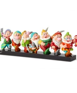 Enesco : Disney By Britto - Seven Dwarfs On Log