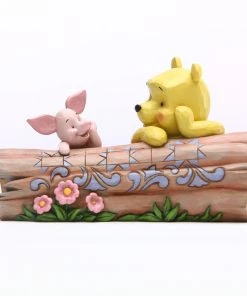 Enesco : Disney Traditions - Winnie The Pooh And Piglet By Log