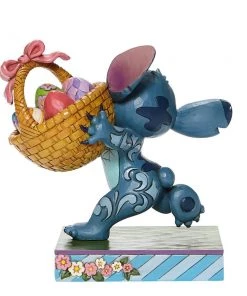 Enesco: Disney Traditions: Stitch Running With Easter Basket 8 Enesco: Disney Traditions: Stitch Running With Easter Basket
