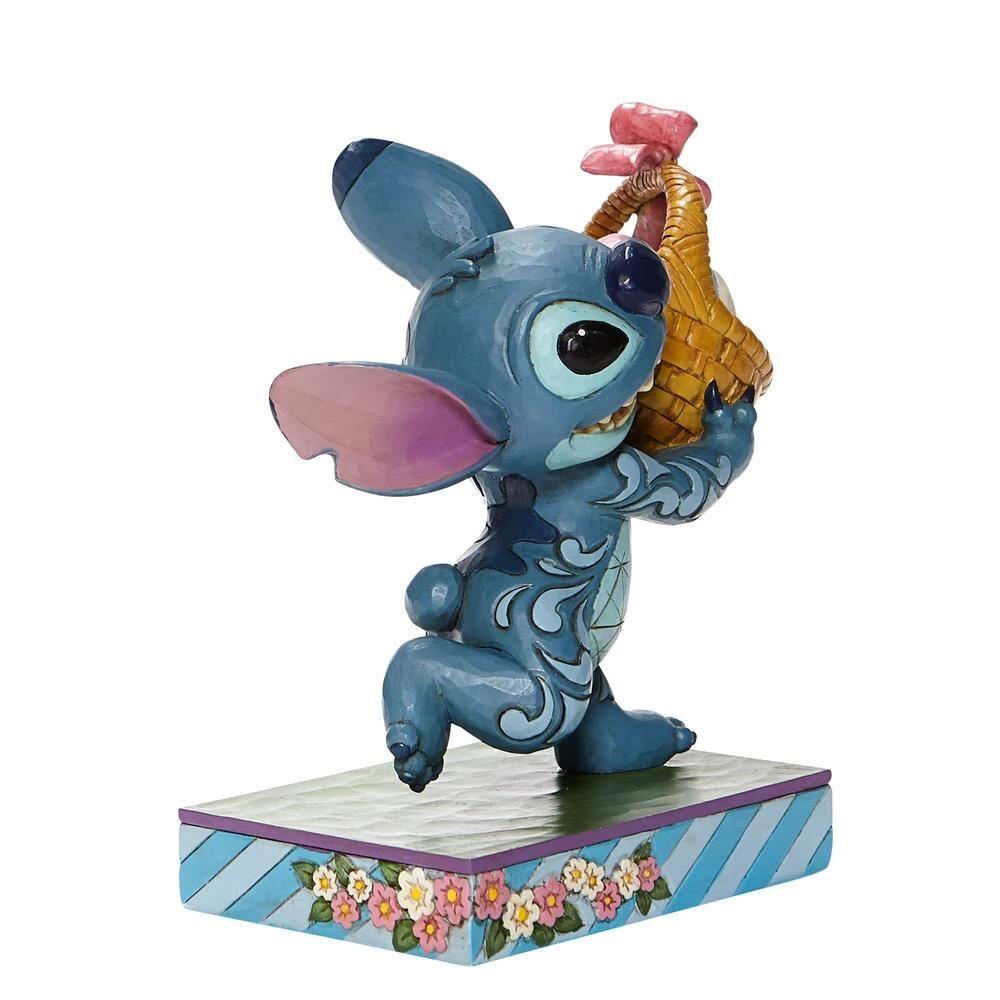 Enesco: Disney Traditions: Stitch Running With Easter Basket 6 Enesco: Disney Traditions: Stitch Running With Easter Basket