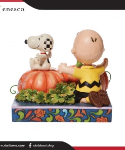 Enesco: Peanuts By Jim Shore - Charlie Brown And Snoopy In Pumpkin Patch