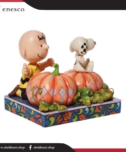 Enesco: Peanuts By Jim Shore - Charlie Brown And Snoopy In Pumpkin Patch