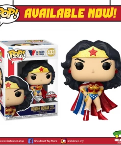 FUNKO Pop! Heroes: Wonder Woman 80th - Wonder Woman Classic With Cape (Diamond Glitter) [Exclusive]