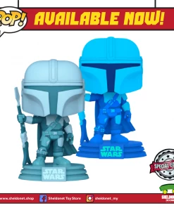 FUNKO Pop! Star Wars: The Mandalorian - The Mandalorian (Hologram) (Glow In The Dark) [Exclusive]