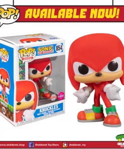 FUNKO Pop! Games: Sonic The Hedgehog - Knuckles (Flocked) [Exclusive] [Targetcon 2022]