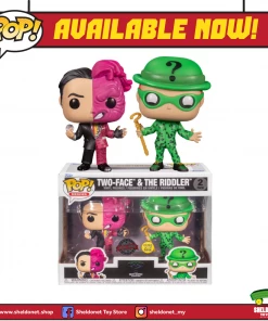 FUNKO Pop! Heroes: Batman (1995) - Two Face And Riddler (Glow In The Dark) [2-Pack] [Exclusive]