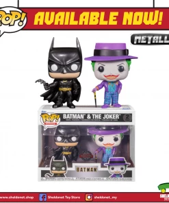 FUNKO Pop! Heroes: Batman (1989) - Joker And Batman (Metallic) [2-Pack] [Exclusive]
