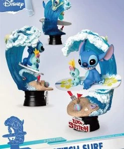 Beast Kingdom [STITCH BUYING FRENZY] Diorama Select DS-030 Disney Lilo & Stitch: Stitch Surf-Up Diorama