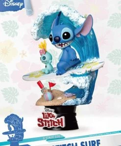 Beast Kingdom [STITCH BUYING FRENZY] Diorama Select DS-030 Disney Lilo & Stitch: Stitch Surf-Up Diorama