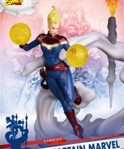 Beast Kingdom: Diorama Stage-019-MARVEL COMICS-Captain Marvel