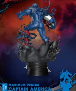 Beast Kingdom: DIORAMA STAGE-065-Maximum Venom-CAPTAIN AMERICA