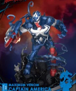 Beast Kingdom: DIORAMA STAGE-065-Maximum Venom-CAPTAIN AMERICA