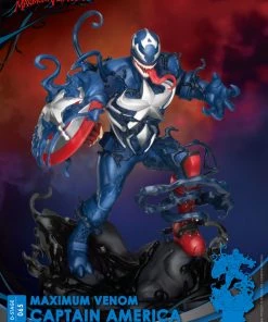 Beast Kingdom: DIORAMA STAGE-065-Maximum Venom-CAPTAIN AMERICA