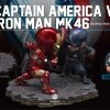 Beast Kingdom Captain America: Civil War - Captain America & Iron Man Mark 46 Statue EA-025