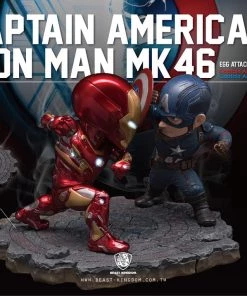 Beast Kingdom Captain America: Civil War - Captain America & Iron Man Mark 46 Statue EA-025