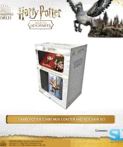 Pyramid International: Harry Potter (Chibi) Mug Coaster And Keychain Set Wizarding World