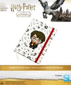 Wizarding World Harry Potter: Diary With Elastic Band Notebook - (Harry Potter Chibi)