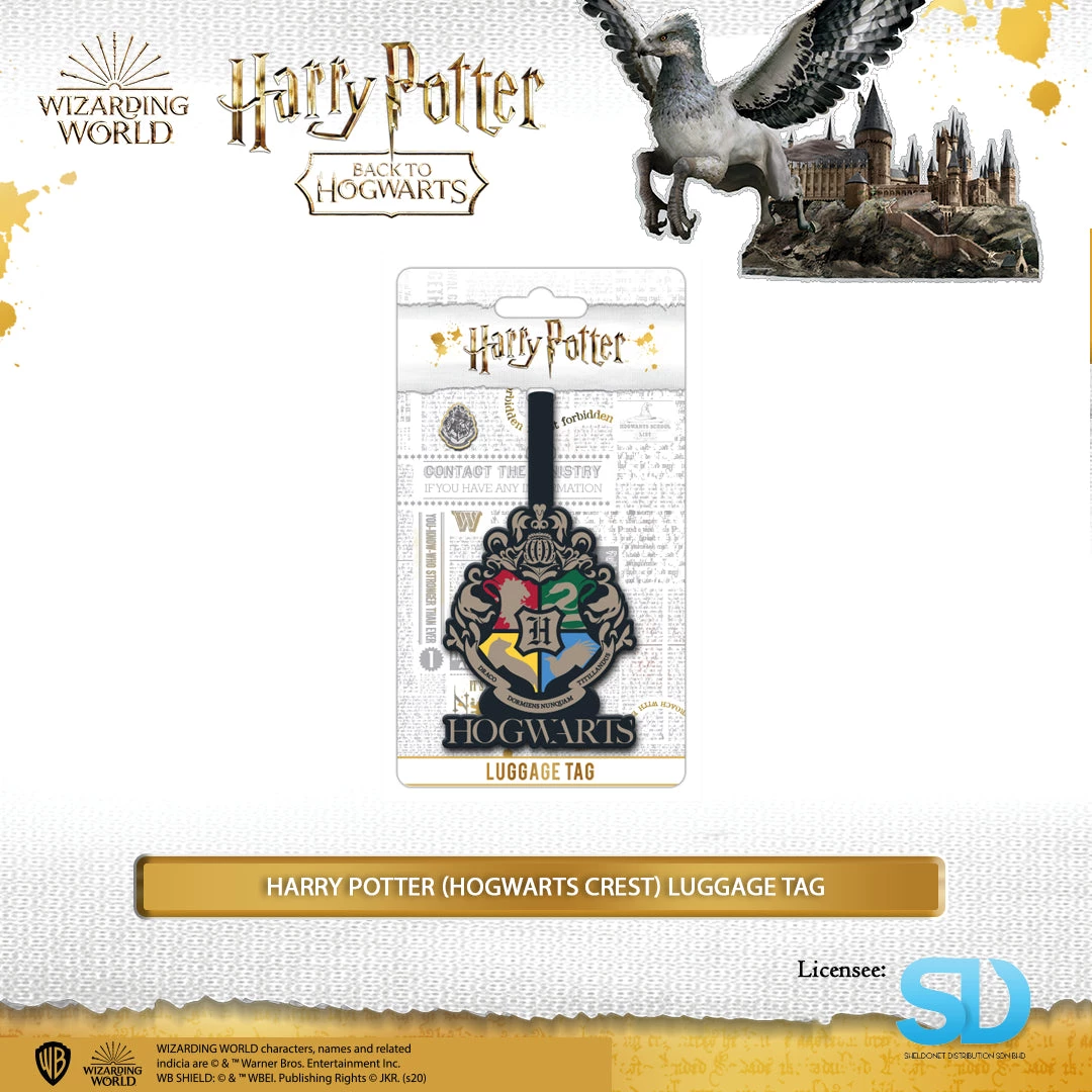 Wizarding World Pyramid International: Harry Potter (Hogwarts Crest) Luggage Tag 3 Wizarding World Pyramid International: Harry Potter (Hogwarts Crest) Luggage Tag
