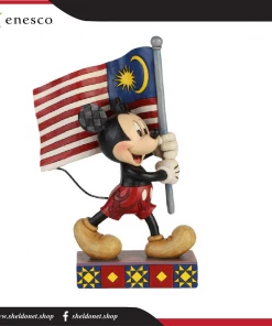 Enesco: Disney Traditions - Mickey With Malaysian Flag