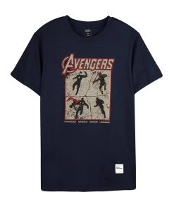 Beast Kingdom: Avengers: Endgame Series Avengers Team Tee (Navy Blue) [L Size]
