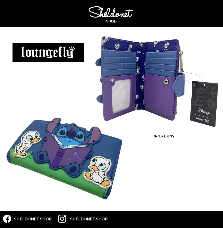 Loungefly: Disney - Lilo & Stitch - Story Time Duckies Wallet 4 Loungefly: Disney - Lilo & Stitch - Story Time Duckies Wallet